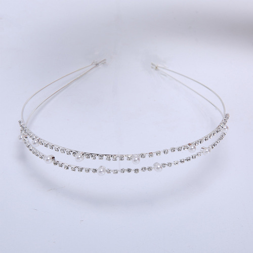 [Crown] Children's Wedding Dress Costume Host Korean Diamond Crown Accessories