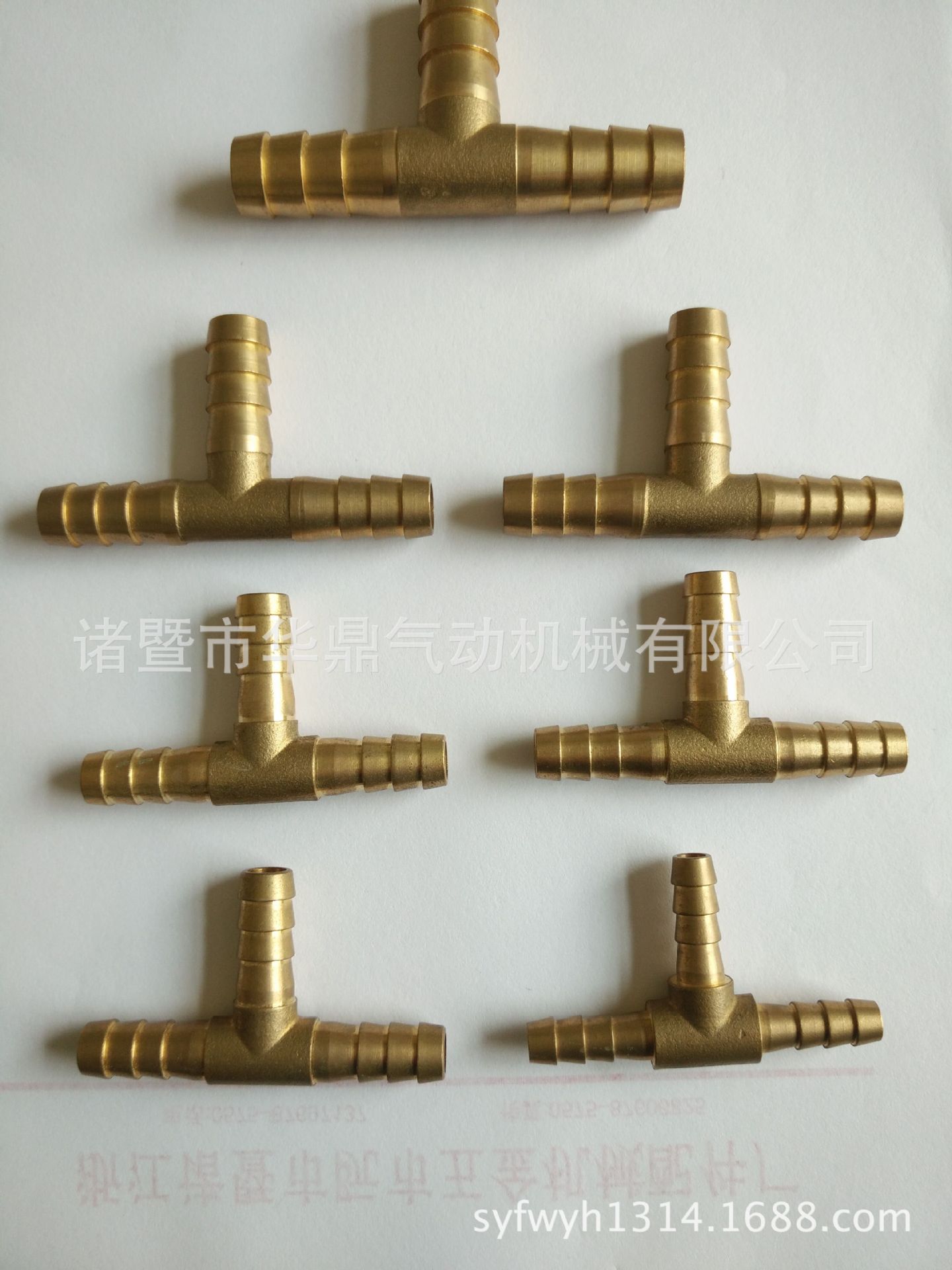 压铸T型三通 厂家专业生产 黄铜T型三通 口径加工定制 黄铜配件