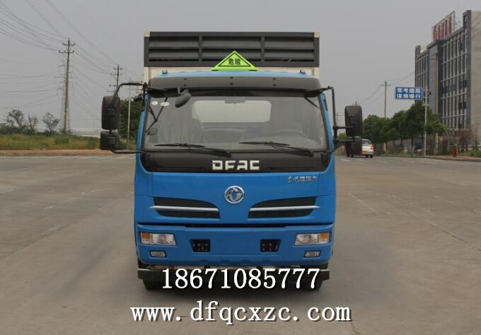 东风货车_东风7.6吨拉氧气瓶危货车易燃气体运