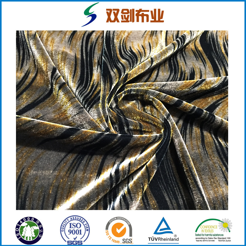 江苏外贸绒布面料企业 长期供应 外贸热销服装面料 雕印不倒绒