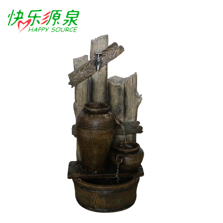 Waterfront Flowing water fountain Resin crafts Feng shui ornaments wholesale Manufactor Direct selling Creative home ornament