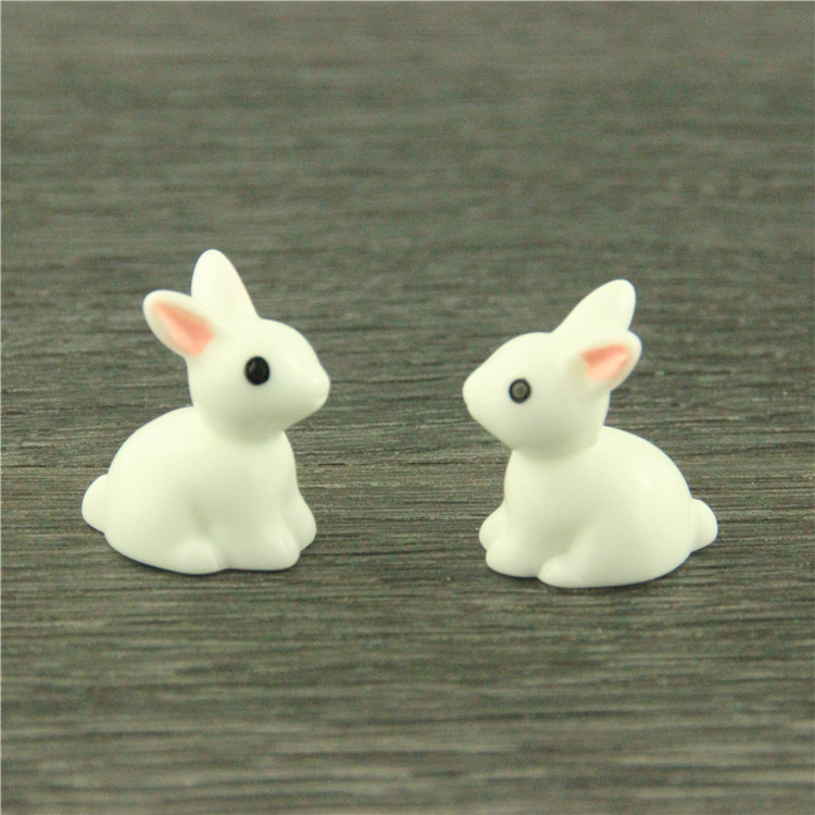 微景观卡通公仔 造景小摆件 迷你小兔  短耳兔 厂家直销|ms