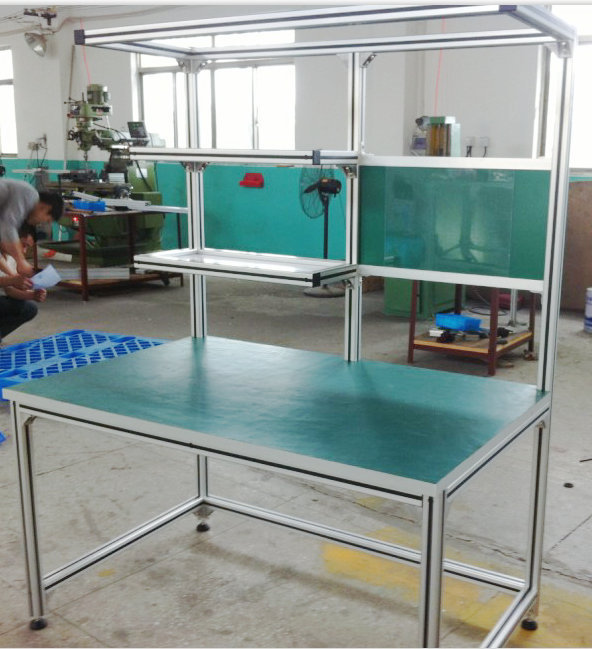 铝制工作台  铝型材工作台  6063铝型材工作台货架 工作台