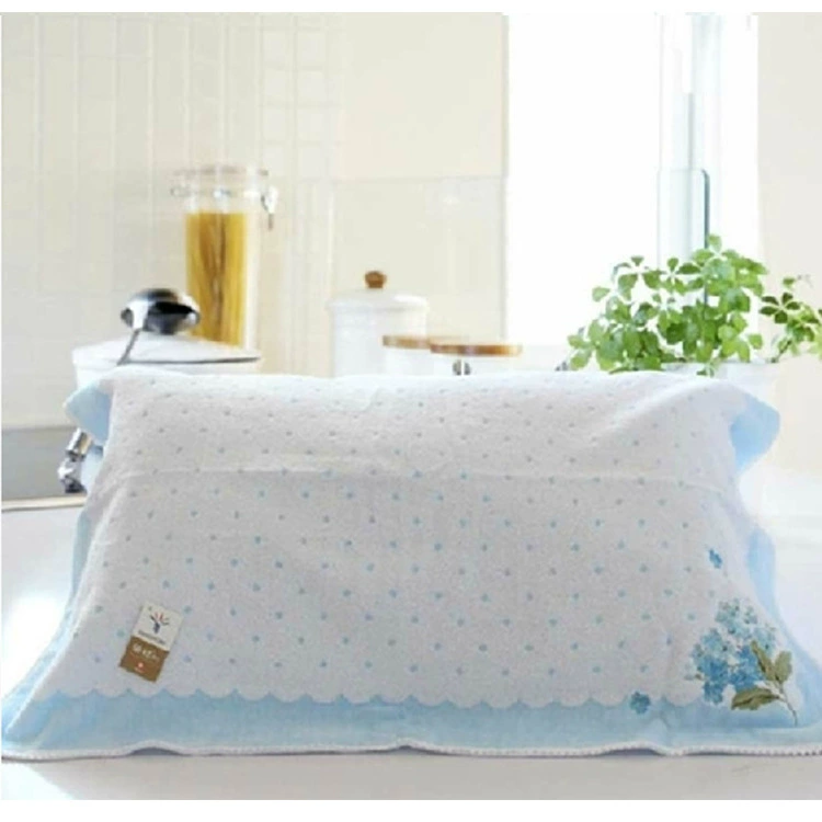 Мягкие и удобные полотенца-подушки из хлопка с вышивкой Golden Fresh Rose S2096