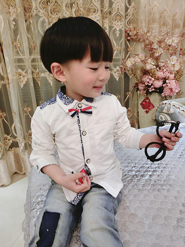 Chemise garcon à manche longue - Ref 2078041 Image 15