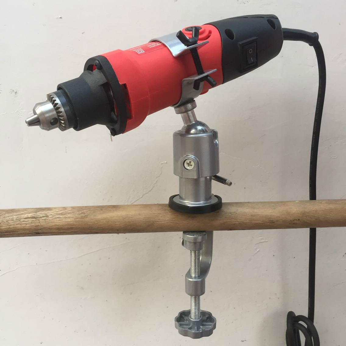 360度铝合金万向旋转台钳43mm 电钻电磨机支架 桌虎钳 小台钳