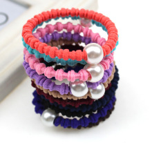 2元店夏季新款韩版发饰 网店活动热卖珠珍珠发圈竹节发绳243g