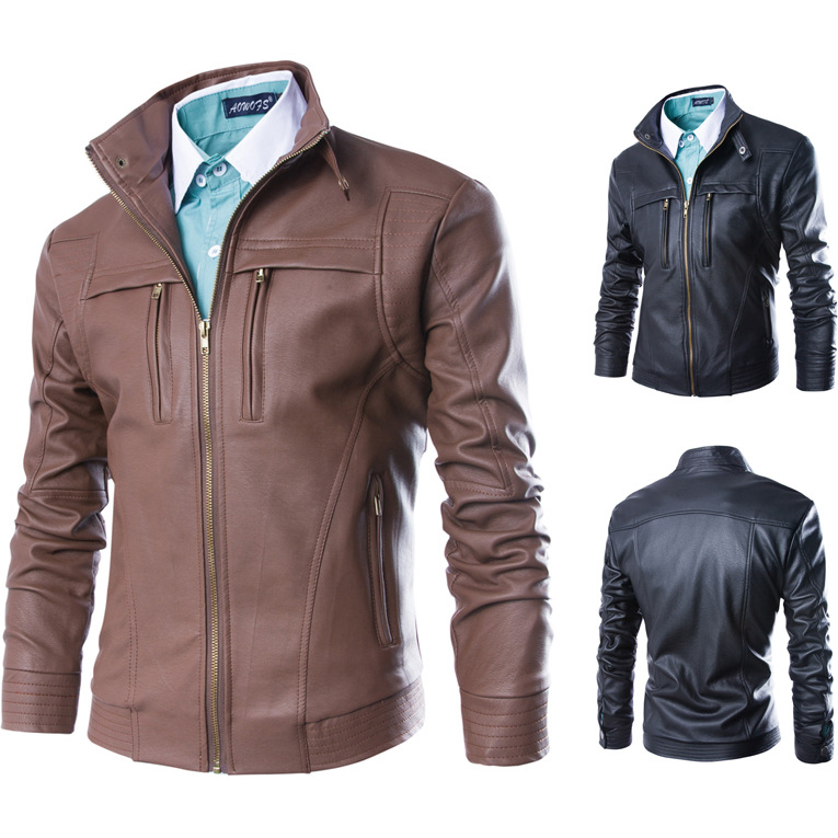 Veste en cuir homme - Ref 3443651 Image 2