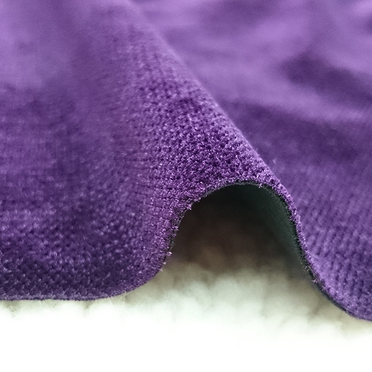 针织面料 弹力小米格韩国绒 休闲服时装面料 色织提花布