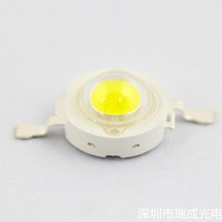 大功率1WLED双芯片超高亮灯珠140-160LM 铜支四金线保护厂家批发