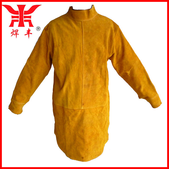 牛皮电焊连体围裙焊接防火围裙电焊围裙阻燃工作服