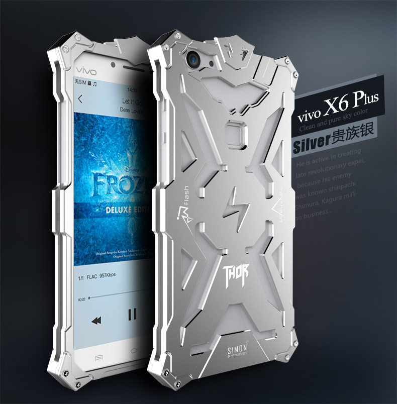 SIMON THOR Aviation Aluminum Alloy Shockproof Armor Metal Case Cover for vivo X6 Plus & vivo X6