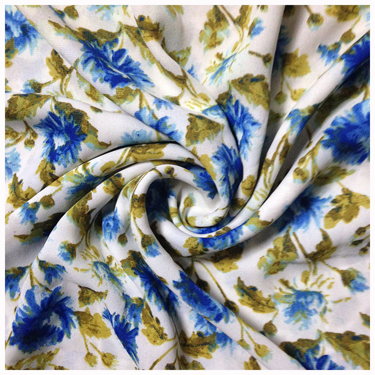 现货批发100D雪纺面料 涤纶染色雪纺印花布女装裙子雪纺面料