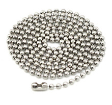 钛钢链子男女项链男士钛钢圆珠链饰品不锈钢链子