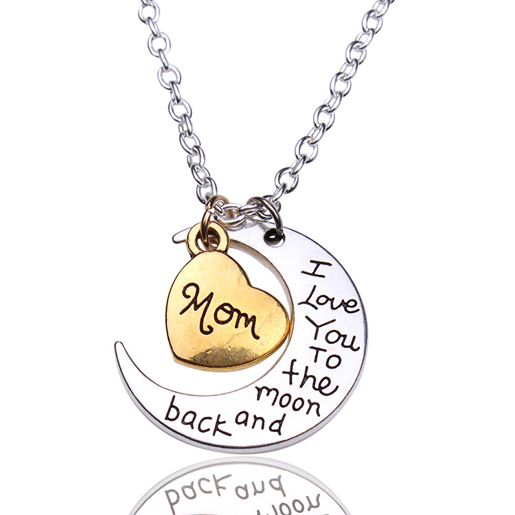 Explosive Valentine's Day Moon Sun Necklace I Love You To The Moom And Back