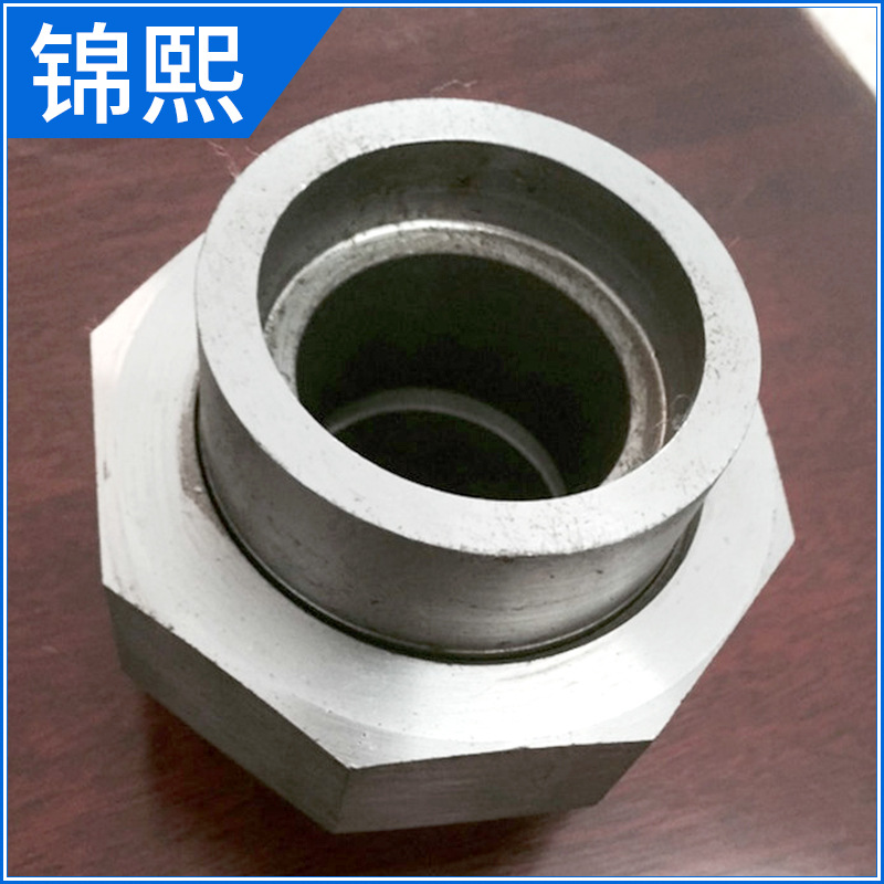 不锈钢304316L加厚沉套3000LB螺纹活接头 锥度活接头承插活接头