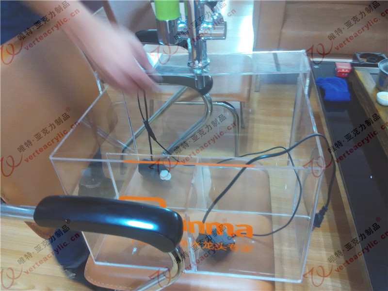 净水龙头亚克力试水台 净水器试水台 有机玻璃亚净水龙头展示台