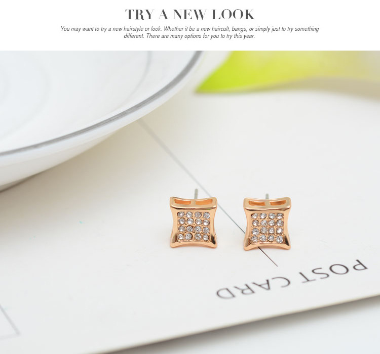 fashion golden zircon necklace earrings ring three-piece jewelry set