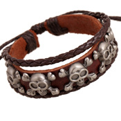 Pulsera Vintage De Cuero Punk display picture 1