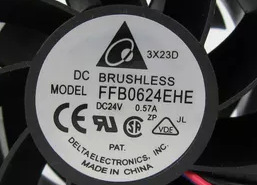 FFB0624EHE DC24V 0.57A 原装台达DELTA 60*60*38MM 变频器风扇