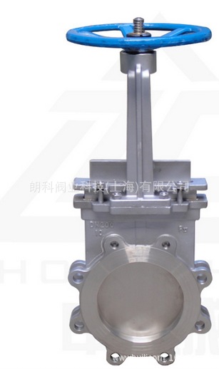 手动刀型闸阀,刀形闸阀(梅花形）朗科阀业生产厂家