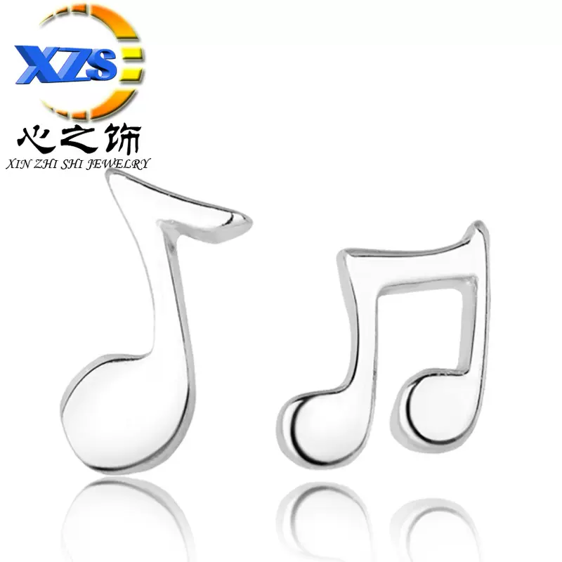 音符耳钉女韩版时尚耳饰品饰品厂家批发耳钉