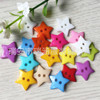 Both eyes, five -pointed star button color stars button, kindergarten hand -painted cartoon drawing DIY hand sewing buckle