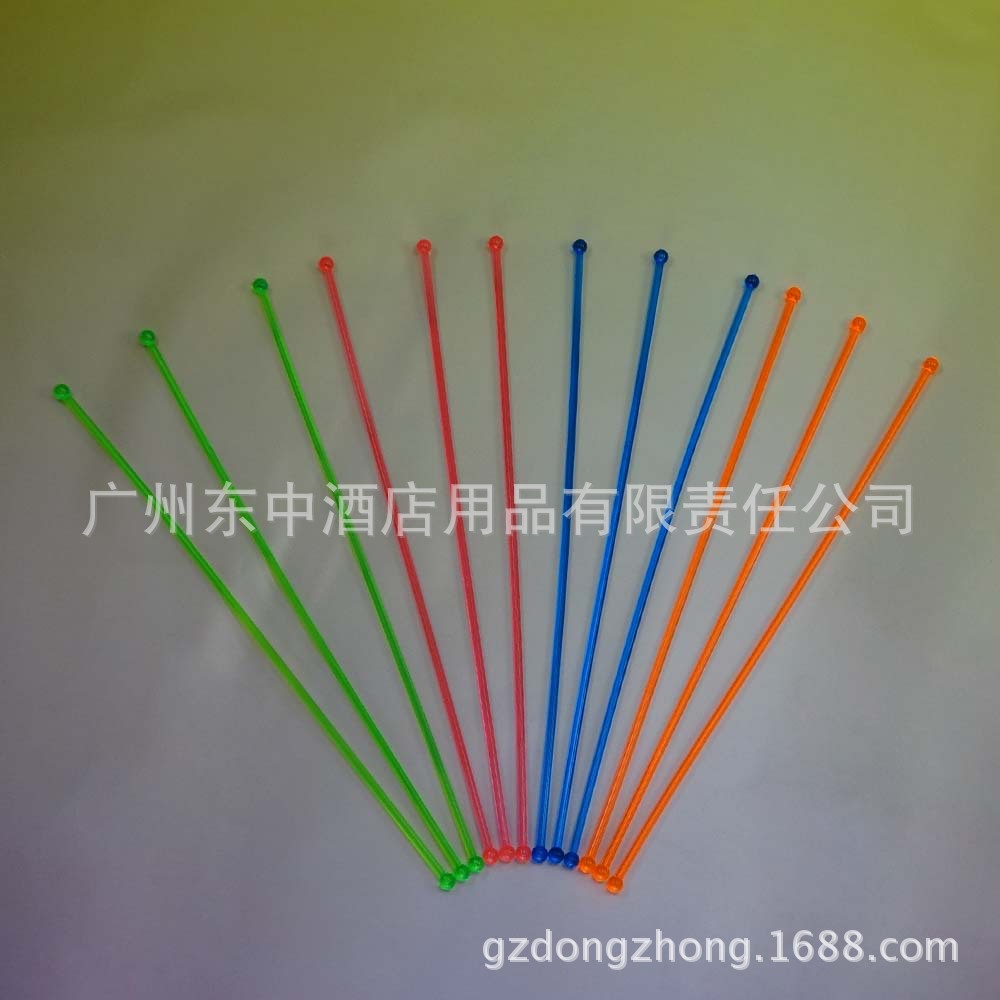 38調酒棒加長亞克力調酒棒塑料果汁棒冷飲棒雞尾酒攪拌棒地攤貨源