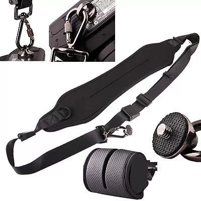 Camera, straps, suspenders