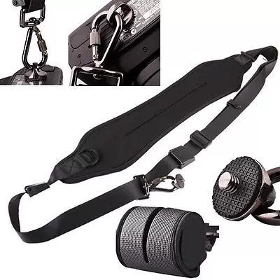 Camera, straps, suspenders