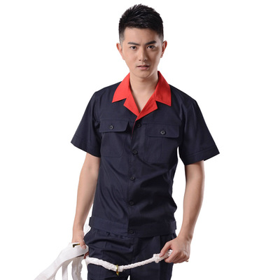 劳保工作服短袖工作服  工作服定做 厂家直供可定做
