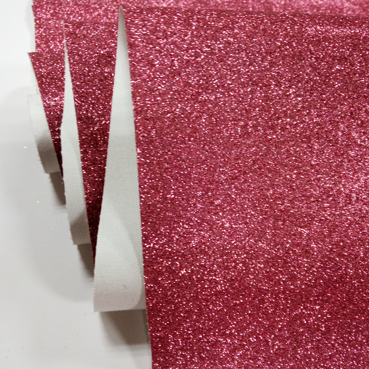 厂家供应撒粉炫彩闪光桌布   亮光格利特皮革面料 箱包鞋材面料