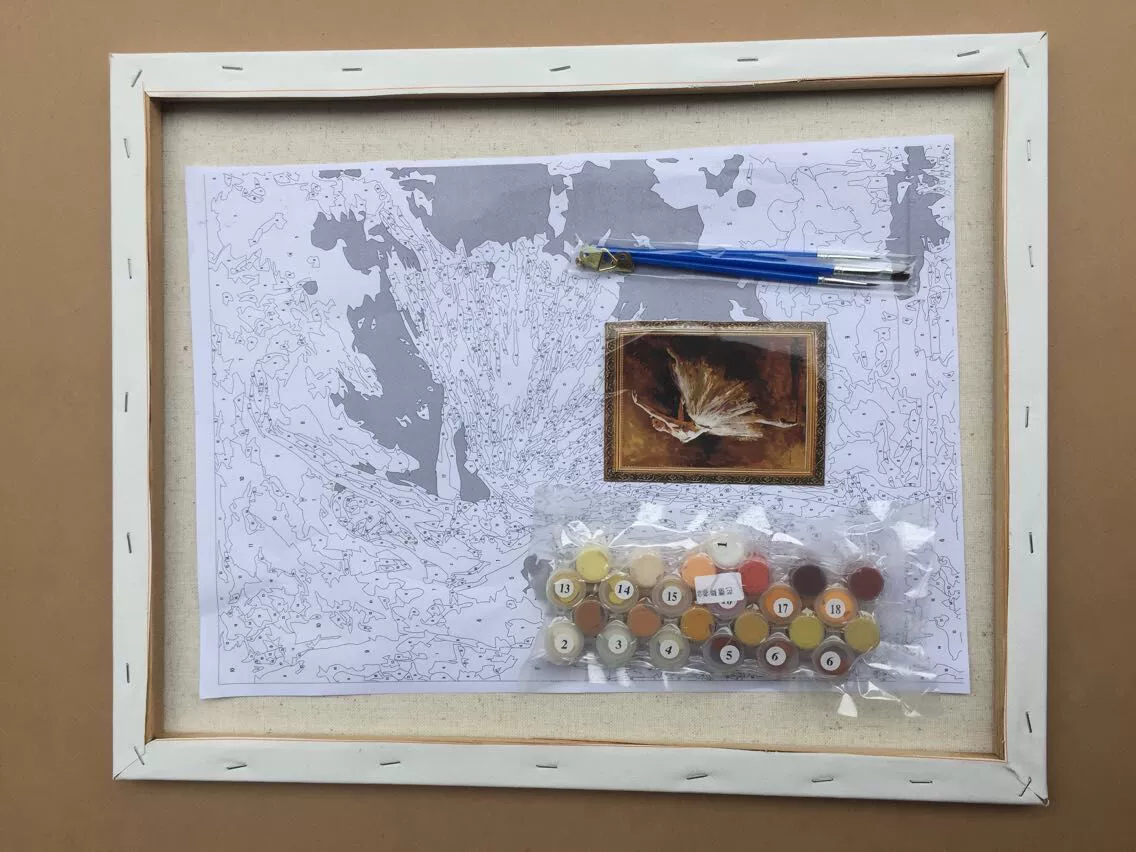 DIY цифровая масляная живопись с блёстками 10 мл