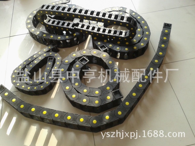 现货供应桥式线缆拖链 工程塑料拖链 线缆传动链 机床尼龙坦克链