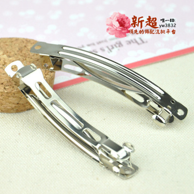 DIY Accessories domestic Korean Edition high quality thickening Hairpin wholesale Spring Automatic folder 8cm