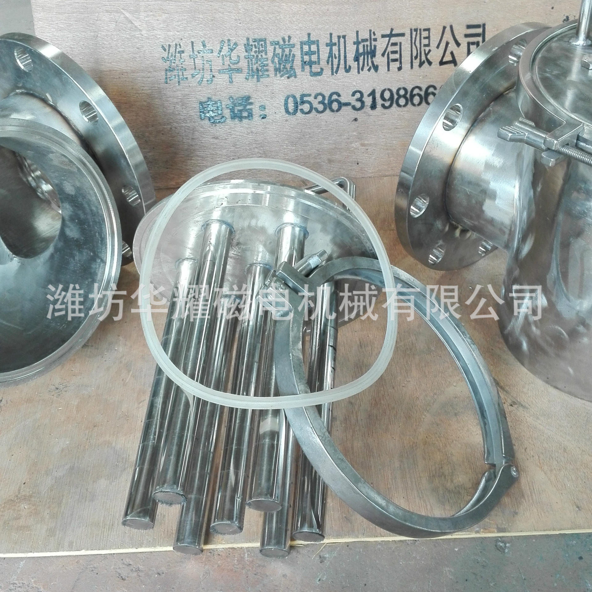 供应不锈钢除铁器 超强磁棒 潍坊华耀专业生产