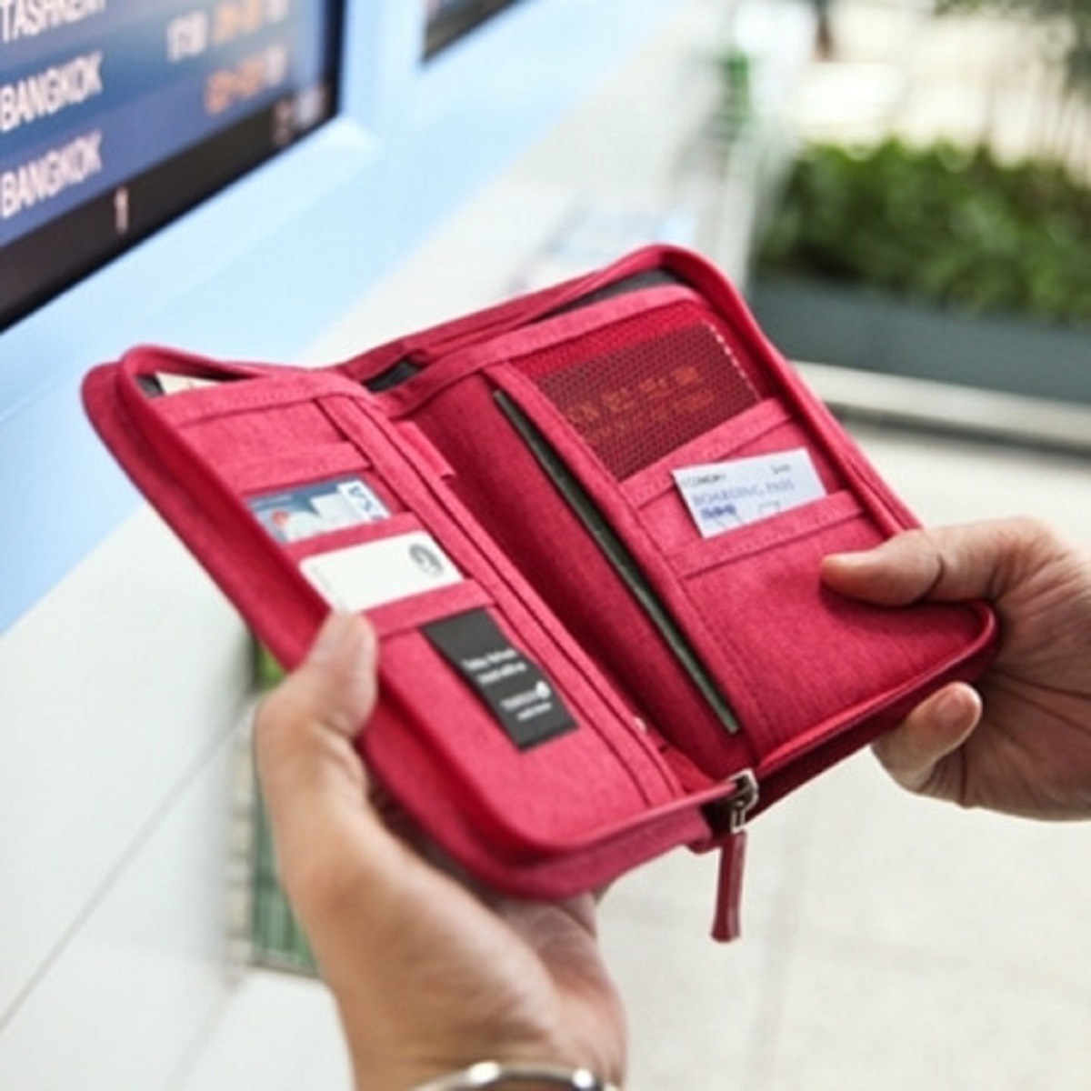 韩国 短款机票证件夹护照包，名片收纳包厂家直销护照夹