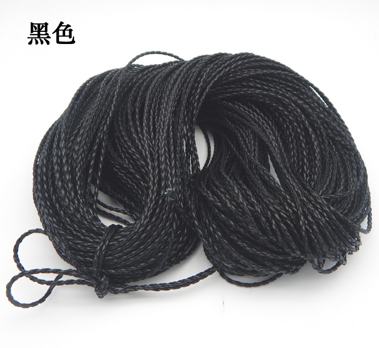 3mm皮绳 4股编织皮绳皮绳 首饰绳 手链皮绳 编织绳-阿里巴巴