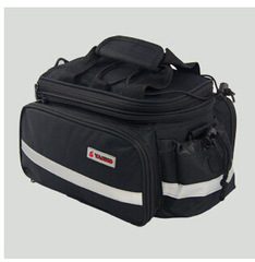 Bike manufacturer's backpack, rear rack bag, mountain bike riding backpack with expandable capacity