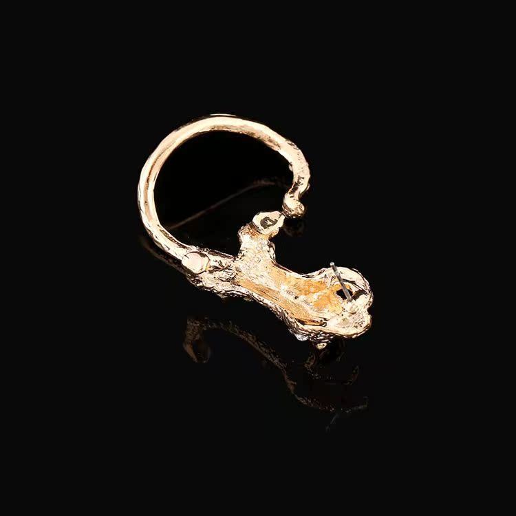 Creative Gecko  Alloy Diamond Earrings display picture 5