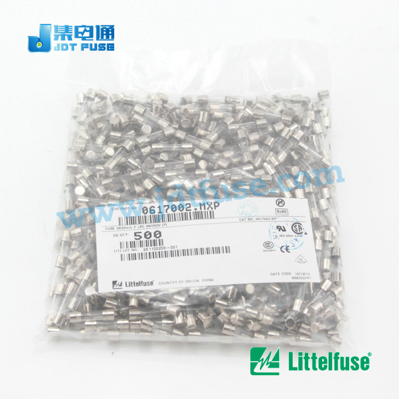 0617002.MXP力特Littelfuse保险管5x20玻璃管保险丝2A250V