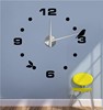 Taobao Expressway Creative Acrylic Mirror Wall Paste Home DIY Mirror Holding Clock Wall Sticker