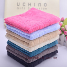 QBH纯棉加厚毛巾批发 纯色提格股线纱侣毛巾混批120克特价
