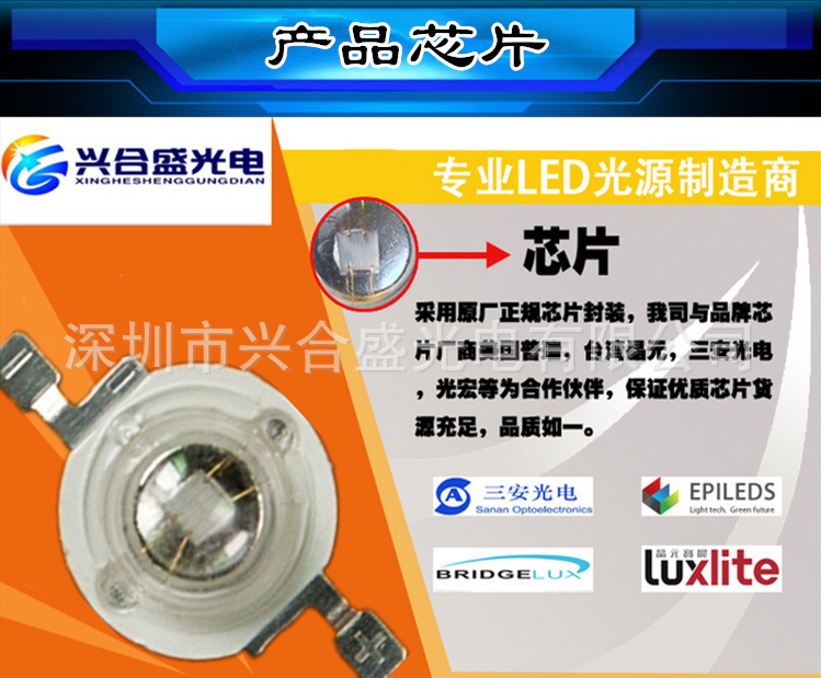 led大功率灯_流明紫光390-400nm波段验钞机led大功率灯