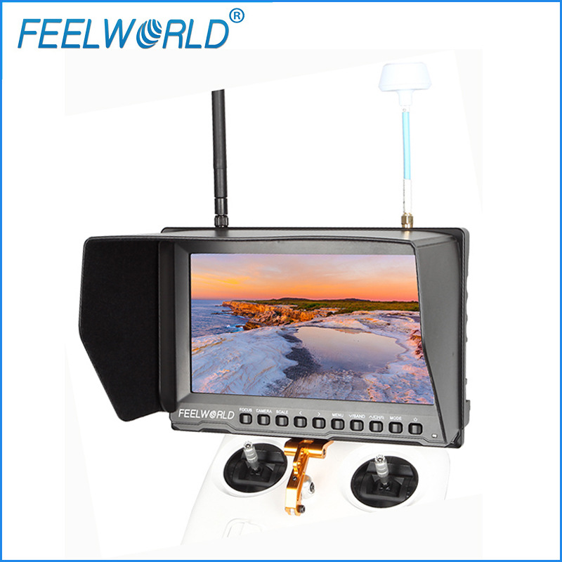 FPV821 富威德8寸超薄航拍监视器 内置电池双通道自动搜索 包邮