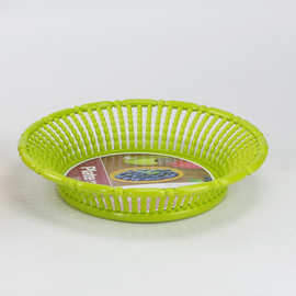 2369多彩珍珠盘 糖果色水果盆 镂空沥水盘 家用塑料沥水盘