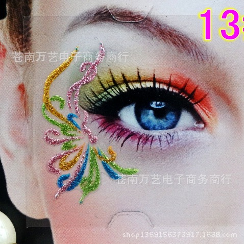 艺术chuang意眼妆仿蕾丝眼线贴纸镂空眼影贴眼角贴儿童节舞台妆 价格 厂家 哪里买 我有货 B 5yoho Cn