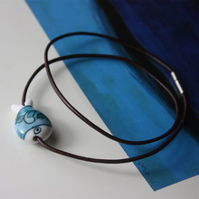 AB景德镇青物正品手绘青花项链闺蜜款锁骨链14夏季文艺风