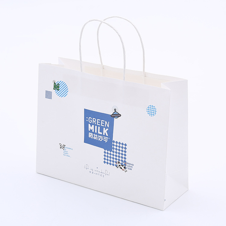 定制牛皮纸五色可选袋精致礼物袋批发120g手提牛皮纸包装袋