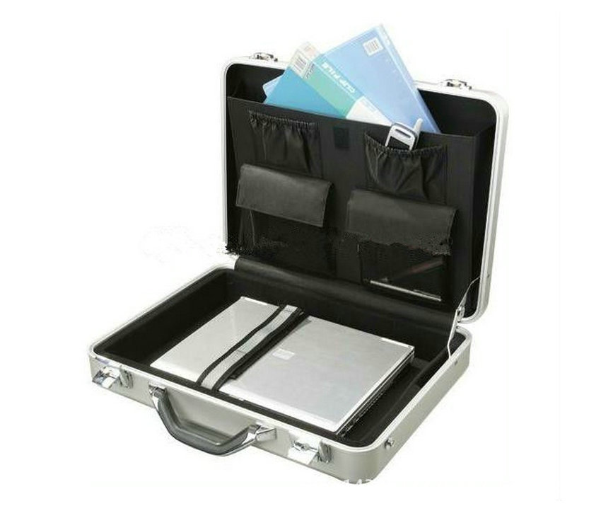 供应新款多功能铝合金箱 一体成型铝合金电脑公文箱厂家直销